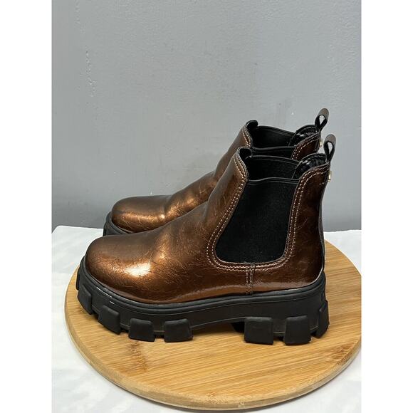 Circus NY Women's Darielle Ankle Boot Chesnut Crackled Womens size 6.5 - Picture 7 of 11